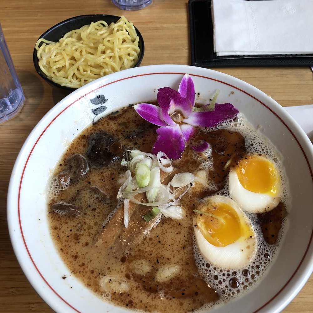 Sansotei Ramen - Miso black with thick noodle and extra noodle on the side. - Japanese Near Me - Markham, Ontario Sansotei Ramen - Miso black with thick noodle and extra noodle on the side. - Japanese Near Me - Markham, Ontario