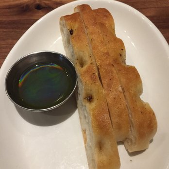 Burtons Grill & Bar - Bread serving with pesto (we had to ask for it) - New American Near Me - Boca Raton, Florida