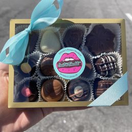 12 truffle sampler (there were at least double maybe triple as many options!) 12 truffle sampler (there were at least double maybe triple as many options!)