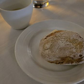 Chapeau - Complimentary warm bread and cold potato soup - French Near Me - San Francisco, California Chapeau - Complimentary warm bread and cold potato soup - French Near Me - San Francisco, California