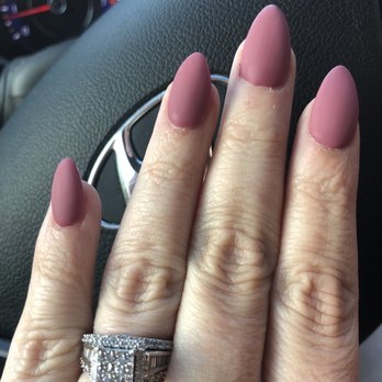 Santa Rosa Nail Salon - Almond shape gel nails with matte polish - Nail Salons Near Me - Santa Rosa, California Santa Rosa Nail Salon - Almond shape gel nails with matte polish - Nail Salons Near Me - Santa Rosa, California