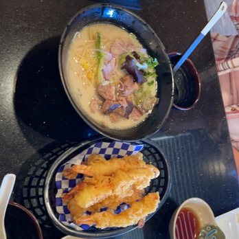 Darumaya - Pork miso ramen, shrimp tempura and California rolls. - Sushi Bars Near Me - Banning, California Darumaya - Pork miso ramen, shrimp tempura and California rolls. - Sushi Bars Near Me - Banning, California
