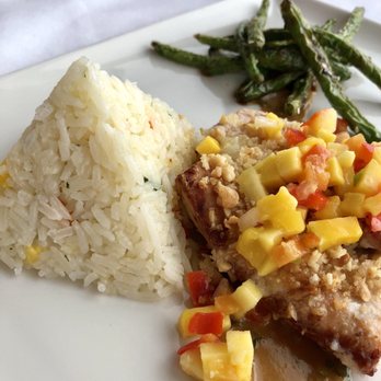 Chart House - How fun is this rice with the mahi? Light and perfect lunch! - Seafood Near Me - San Antonio, Texas
