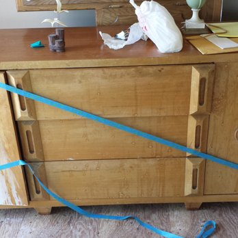 Redline Restoration - before... water stained and very tired looking - Furniture Repair Near Me Redline Restoration - before... water stained and very tired looking - Furniture Repair Near Me