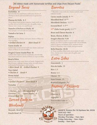 Menu photo 6 De Leon's Taco & Bar Spokane, WA Menu photo 6 De Leon's Taco & Bar Spokane, WA
