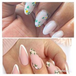 Pavilion Nails - The bottom is what I asked for and the top is what I got.