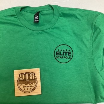918 Design - 1 color screen print for a scaffold construction company - Embroidery & Crochet Near Me - Tulsa, Oklahoma