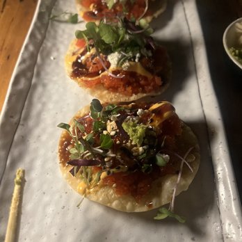 Sandfish - Spicy Tuna Tostada - Sushi Bars Near Me - Palm Springs, California Sandfish - Spicy Tuna Tostada - Sushi Bars Near Me - Palm Springs, California
