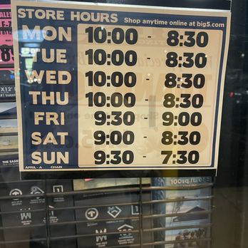 BIG 5 SPORTING GOODS - Updated January 2025 - 18 Photos &amp; 46 