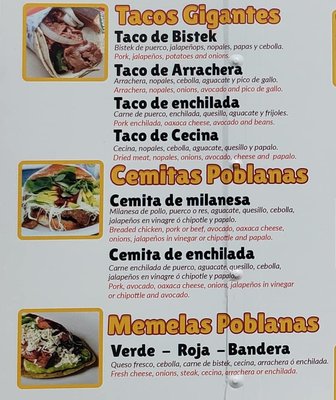 Menu photo 3 Puro Puebla Des Moines, IA