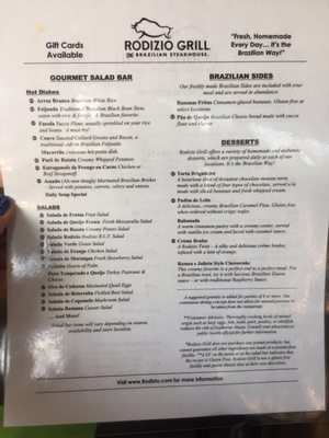 Menu photo 5 Rodizio Grill Brazilian Steakhouse Chattanooga Downtown Chattanooga, TN Menu photo 5 Rodizio Grill Brazilian Steakhouse Chattanooga Downtown Chattanooga, TN