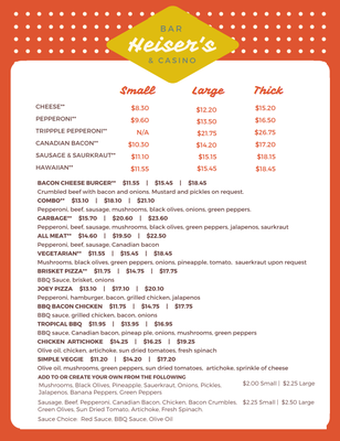 Menu photo 4 Heiser's Bar & Casino Baker, MT Menu photo 4 Heiser's Bar & Casino Baker, MT