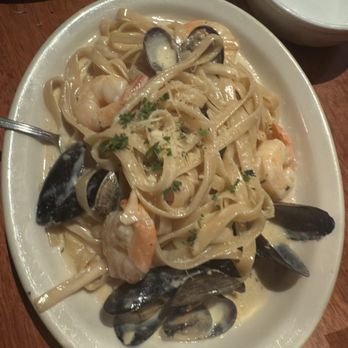 The Sausage Factory - This is my dish the Fettuccine Seafood so very good that my son kept picking up my plate thank God it was plentiful - Italian Near Me - San Francisco, California The Sausage Factory - This is my dish the Fettuccine Seafood so very good that my son kept picking up my plate thank God it was plentiful - Italian Near Me - San Francisco, California