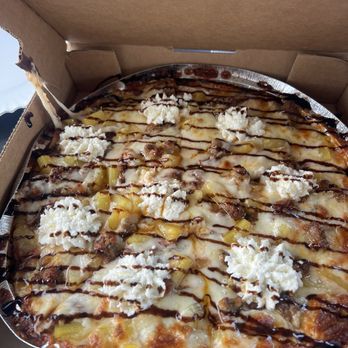 Hey Now Pizza - Looked like pizza but wasn't, wouldn't release from pan and was soupy mess - Pizza Near Me - Beech Grove, Indiana