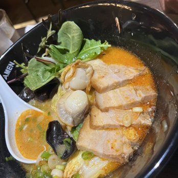 Tomizo Ramen - Spicy Miso Ramen Baby Scallop yummy - Ramen Near Me - Gardena, California Tomizo Ramen - Spicy Miso Ramen Baby Scallop yummy - Ramen Near Me - Gardena, California
