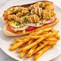 Jazzy Z's Cajun Cuisine - Catfish Po Boy with Cajun Fries
