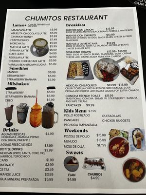 Menu photo 1 Chumitos Restaurant Oklahoma City, OK Menu photo 1 Chumitos Restaurant Oklahoma City, OK