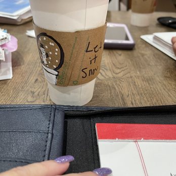 A Special Blend - Personal touch on the cup sleeve. Great meeting spot! - Coffee & Tea Near Me - Greensboro, North Carolina A Special Blend - Personal touch on the cup sleeve. Great meeting spot! - Coffee & Tea Near Me - Greensboro, North Carolina
