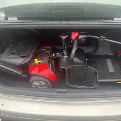 Mobility Etc - The 3 and 4 wheel elite travelers fit easily in the trunk of a sedan!