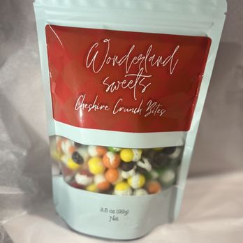 Wonderland Sips Sweets Scoops - Freeze Dried Cheshire Crunch Bites. - Candy Stores Near Me - Amherst, Ohio Wonderland Sips Sweets Scoops - Freeze Dried Cheshire Crunch Bites. - Candy Stores Near Me - Amherst, Ohio