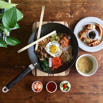Seoul Restaurant - Hot Pot Bibimbap with Beef Man Doo- crispy fried dumplings - Korean Near Me - Birmingham, Alabama Seoul Restaurant - Hot Pot Bibimbap with Beef Man Doo- crispy fried dumplings - Korean Near Me - Birmingham, Alabama