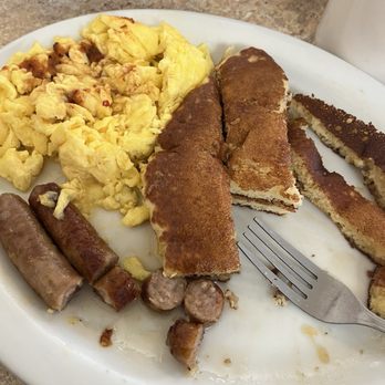 The Coffee Cup Cafe - Basic: eggs, sausage, hot cakes. Wait for it - American Near Me - Long Beach, California