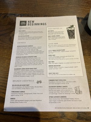 Menu photo 8 First Watch Clemmons, NC