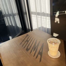 Iced latte and a well-placed shadow Iced latte and a well-placed shadow