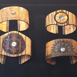 Calabash Wearable Wood - Bendable wood cuffs made in Kauai.