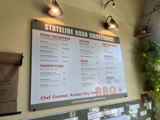 Menu photo 1 Stateline Road Smokehouse Napa, CA Menu photo 1 Stateline Road Smokehouse Napa, CA
