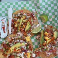 Alegré Marisquero - Tostadas de Ceviche de Camaron