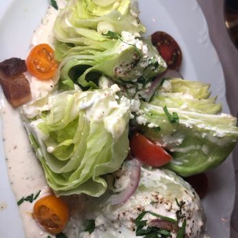 The Chandler Steakhouse - Notice the chunky blue cheese after we asked for Caesar - Steakhouses Near Me - Springfield, Massachusetts