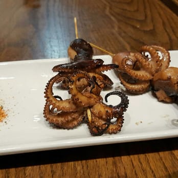 Issian - Beef-stuffed octopus skewers - Sushi Bars Near Me - Seattle, Washington Issian - Beef-stuffed octopus skewers - Sushi Bars Near Me - Seattle, Washington