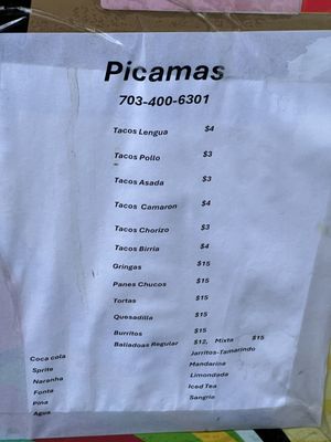Menu photo 1 Picamas Arlington, VA Menu photo 1 Picamas Arlington, VA