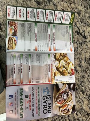 Menu photo 5 Island Gyro Great Neck, NY
