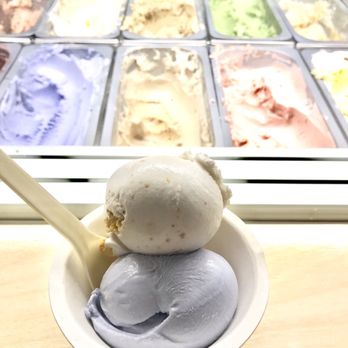 Dasher & Crank - Two scoops: Ube and Salty Beach - Ice Cream & Frozen Yogurt Near Me - Miami, Florida Dasher & Crank - Two scoops: Ube and Salty Beach - Ice Cream & Frozen Yogurt Near Me - Miami, Florida