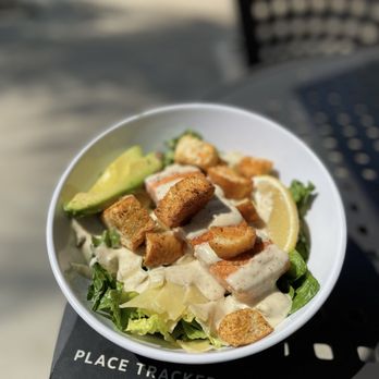 Ivy Kitchen - Caesar salad with salmon. - New American Near Me - Corona, California Ivy Kitchen - Caesar salad with salmon. - New American Near Me - Corona, California