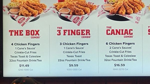 Menu photo 1 Raising Cane's Chicken Fingers Plano, TX Menu photo 1 Raising Cane's Chicken Fingers Plano, TX