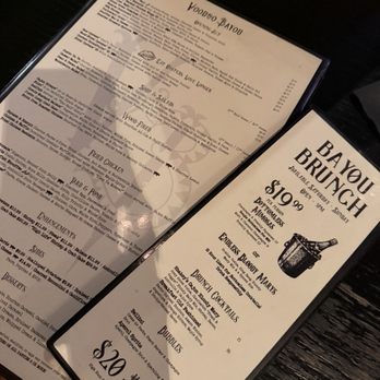 Voodoo Bayou - Menu - Cocktail Bars Near Me - Orlando, Florida