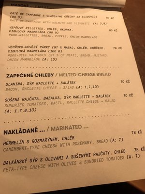 Menu photo 7 ROESEL Prague, PR