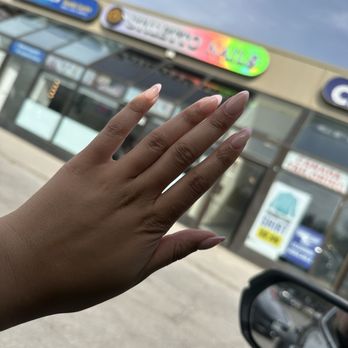 Stiletto Nails - Pink French - Nail Salons Near Me - Richmond Hill, Ontario Stiletto Nails - Pink French - Nail Salons Near Me - Richmond Hill, Ontario