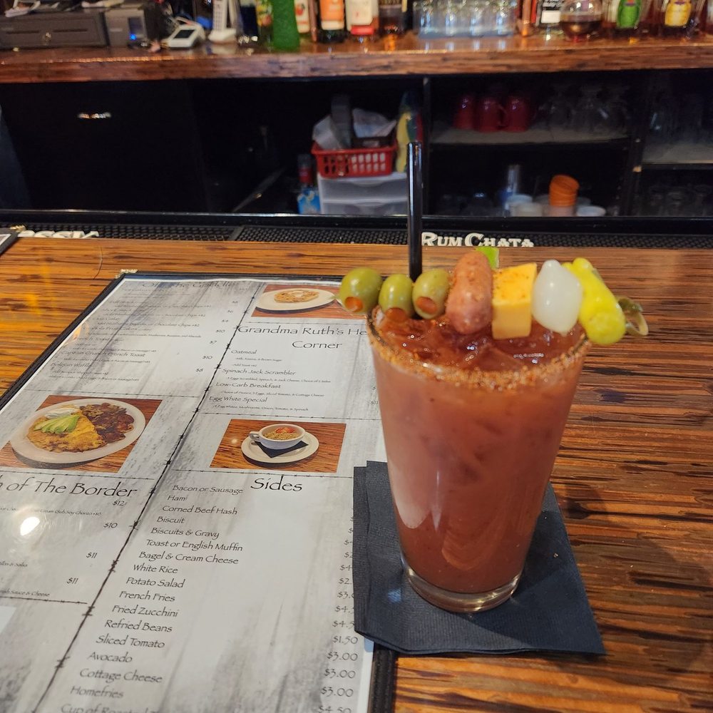 Midtown Yard - a bloody drink on the bar - Bars Near Me - Star Valley, Arizona