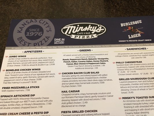 Menu photo 6 Minsky's Pizza Olathe, KS Menu photo 6 Minsky's Pizza Olathe, KS