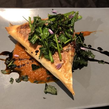 Harvest Beat - Spanakopita with mushrooms and cashew cheese. Top notch! - Vegetarian Near Me - Seattle, Washington Harvest Beat - Spanakopita with mushrooms and cashew cheese. Top notch! - Vegetarian Near Me - Seattle, Washington
