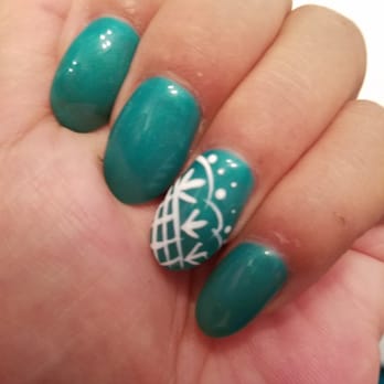 New Nail and Spa - Love this design with shellac. - Nail Salons Near Me - Canton, Michigan