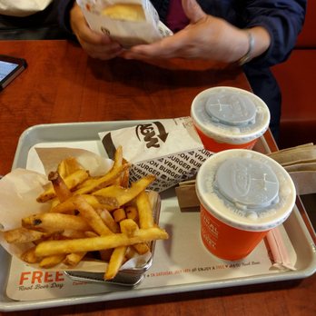 A&W - a tray of fries and a cup of coffee - Burgers Near Me - Wandering River, Alberta