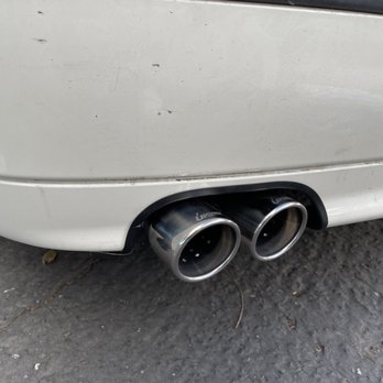 Speedee Muffler - Exhaust tip placement under my bumper cut. Good offset - Auto Repair Near Me - Fremont, California