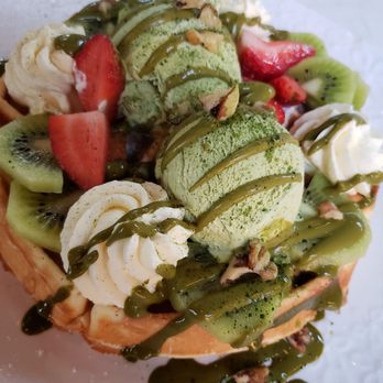 La Forêt - Matcha Waffle - Coffee & Tea Near Me - Burnaby, British Columbia La Forêt - Matcha Waffle - Coffee & Tea Near Me - Burnaby, British Columbia