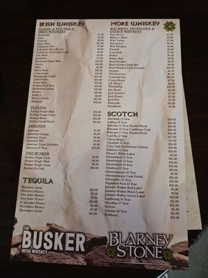 Menu photo 3 Blarney Stone Anchorage, AK