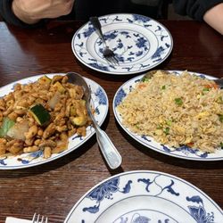 Gin Mon Restaurant - Kung Pao Chicken Szechuan Dinner and Fried Rice Szechuan Dinner